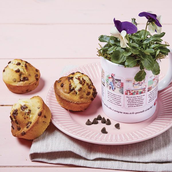 Muffin con gocce di cioccolato