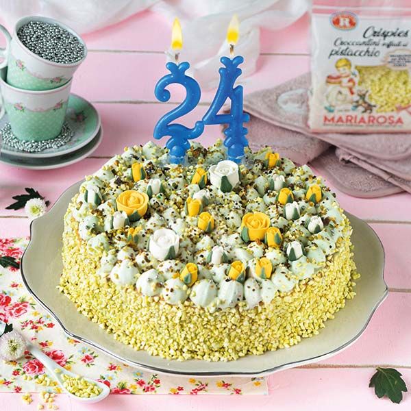 Torta di compleanno al pistacchio Mariarosa