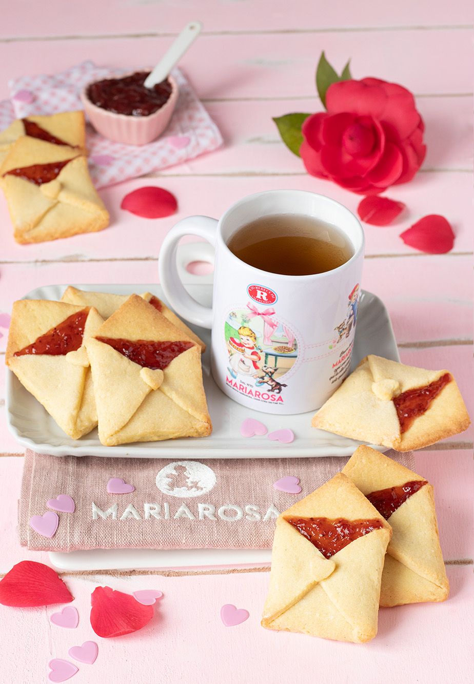 Biscotti a busta di San Valentino