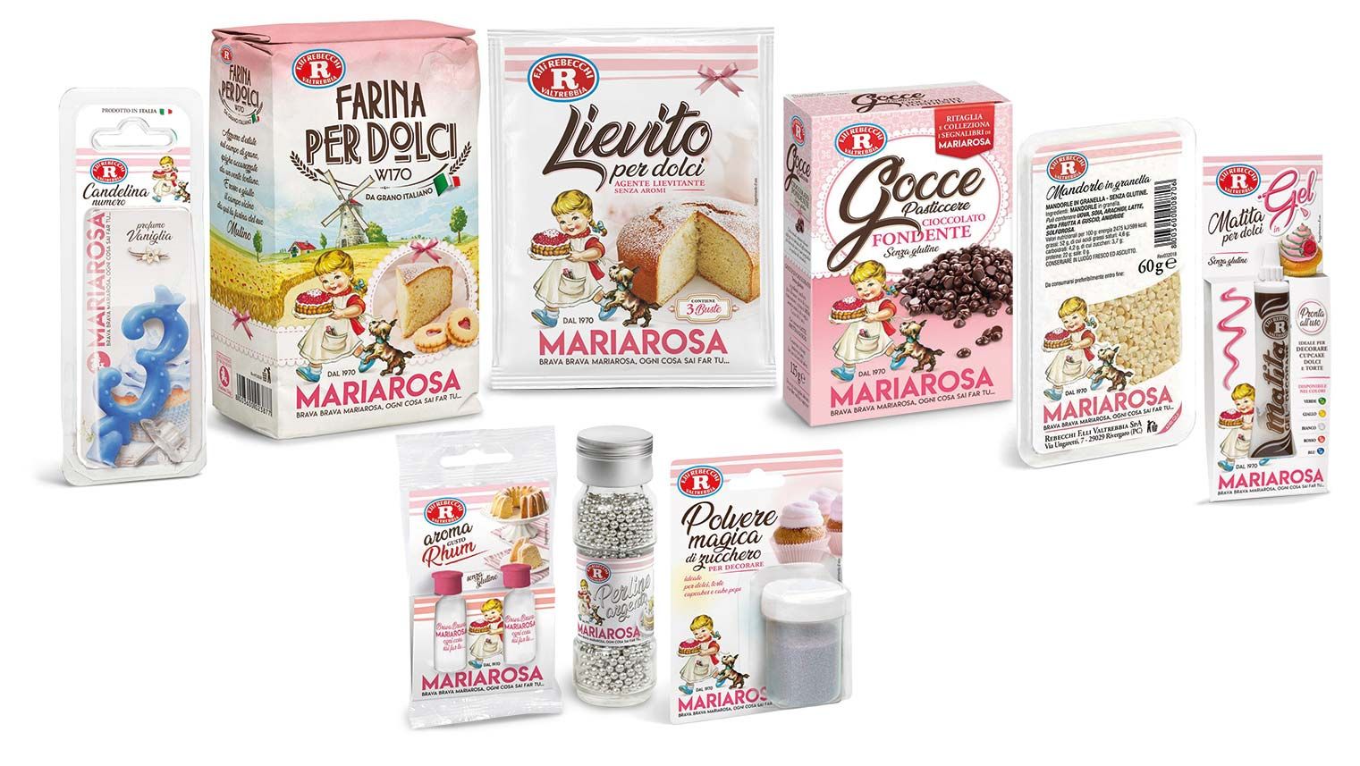 I prodotti Mariarosa che occorrono per realizzare la ricetta della Devil's cake Mariarosa