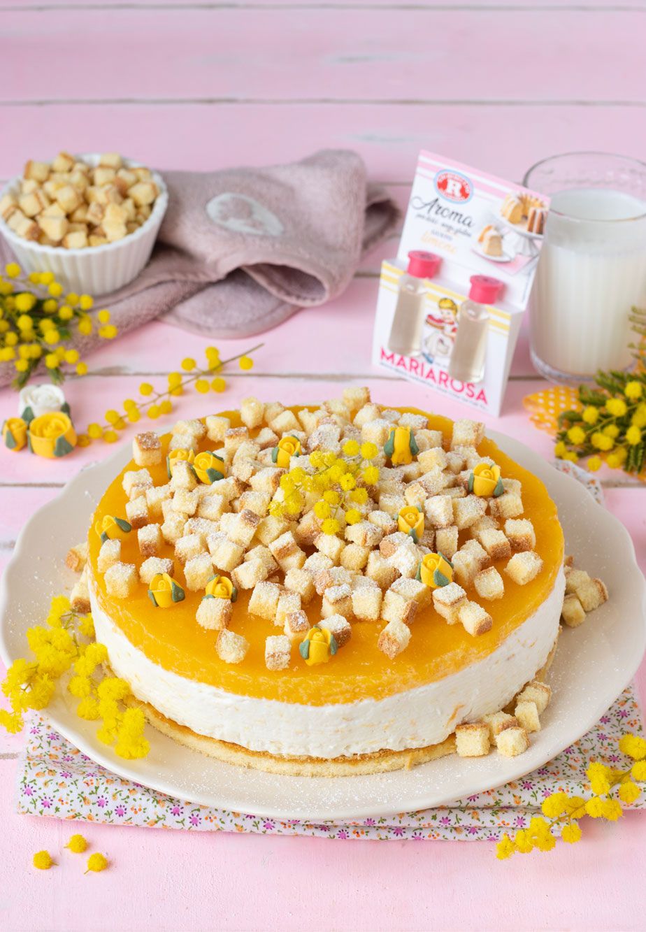 Cheesecake mimosa al mango