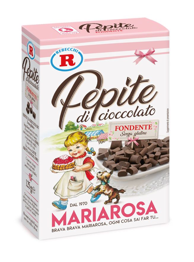 cofanetto di pepite di cioccolato fondente