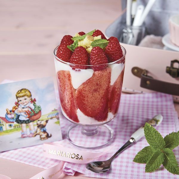 Coppe di crema alla ricotta 