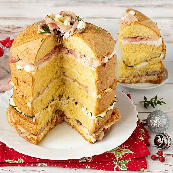 Panettone gastronomico appetitoso