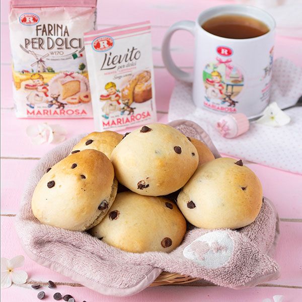 Dolci panini Mariarosa con gocce di cioccolato