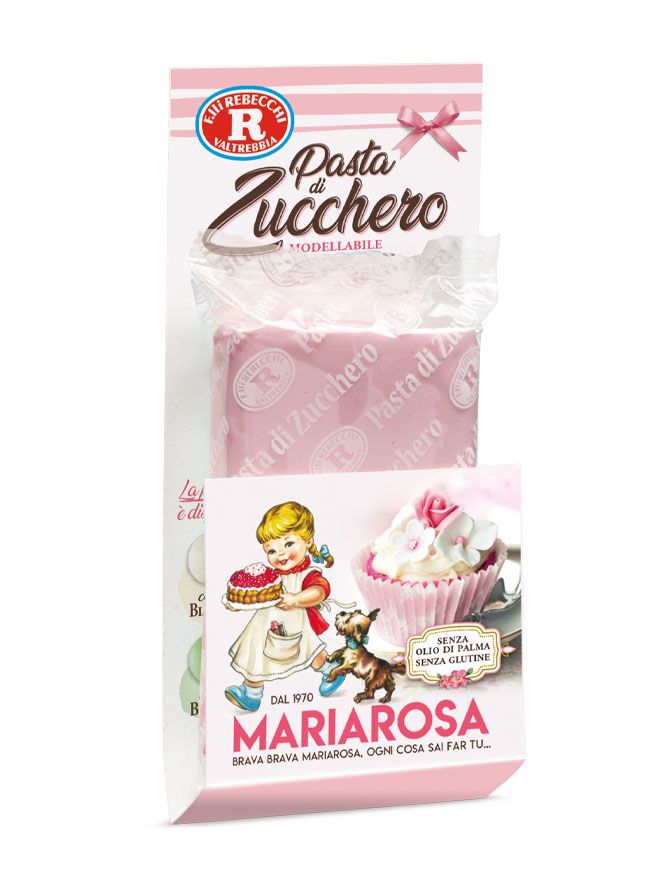 Pasta di zucchero rosa