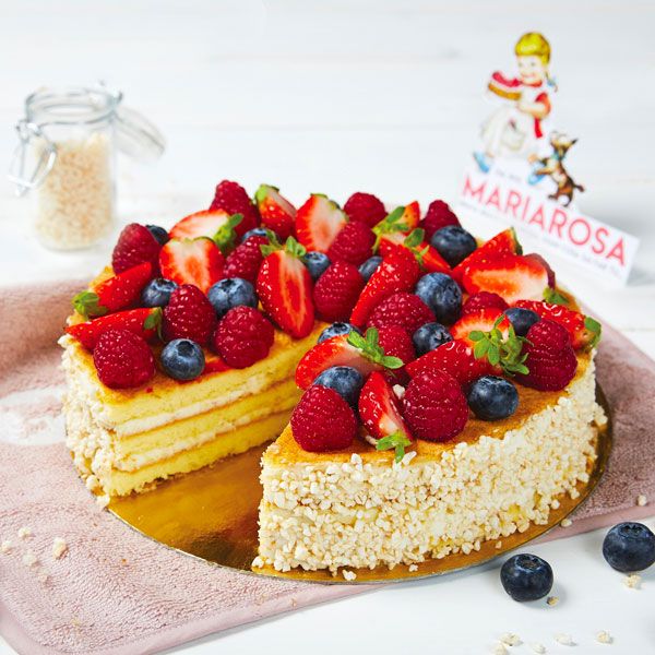 Torta al mascarpone e frutta fresca