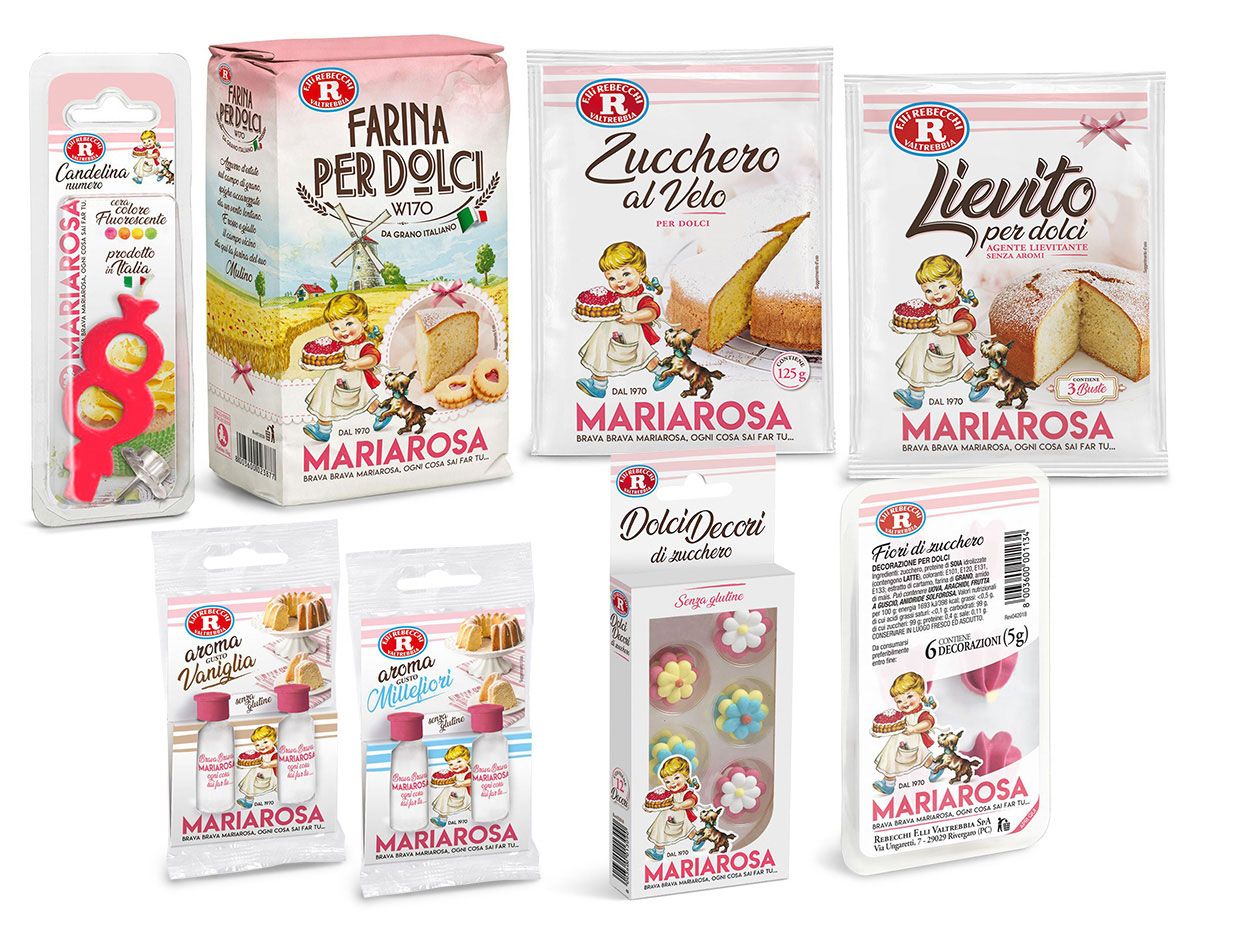 I prodotti Mariarosa che occorrono per realizzare la ricetta Chiffon Cake
