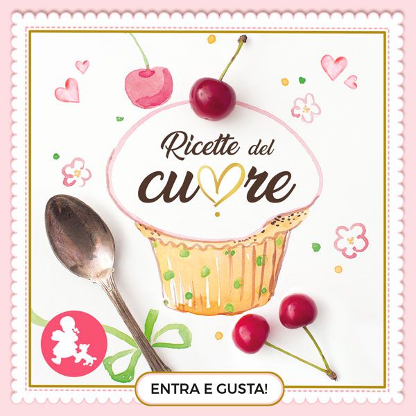 Pulsante ricetta dillo con il cuore