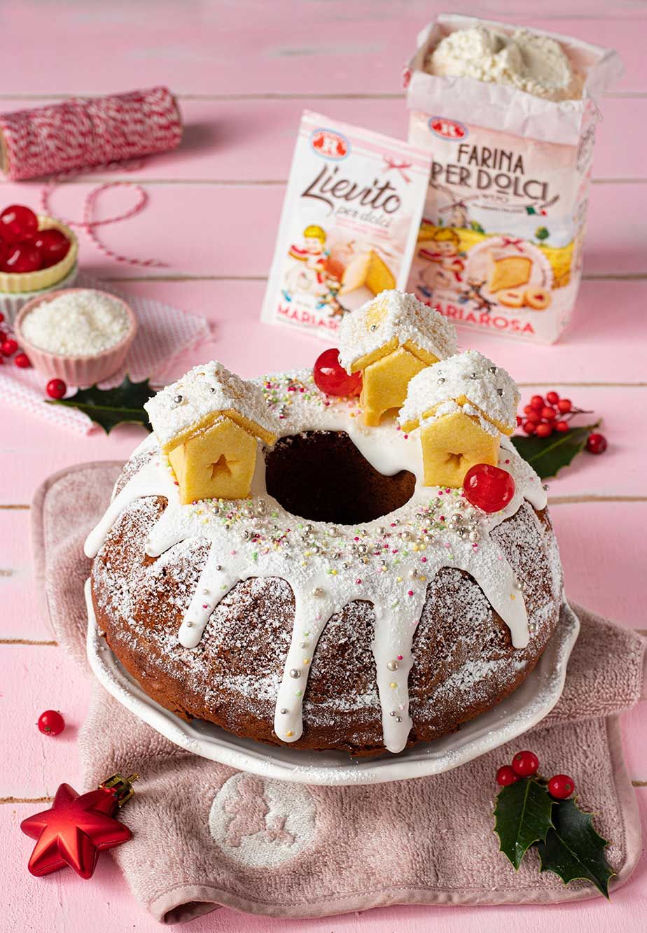 Ciambella di natale al cioccolato di Mariarosa