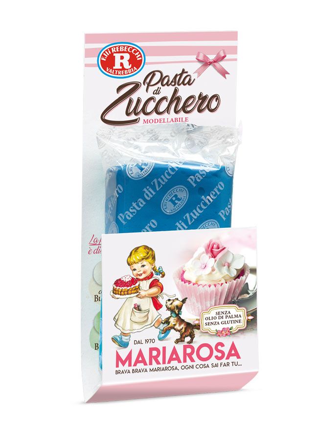 Pasta di zucchero blu