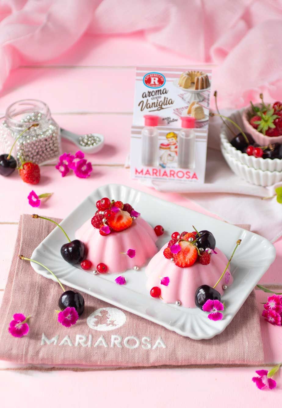 Panna cotta rosa Mariarosa