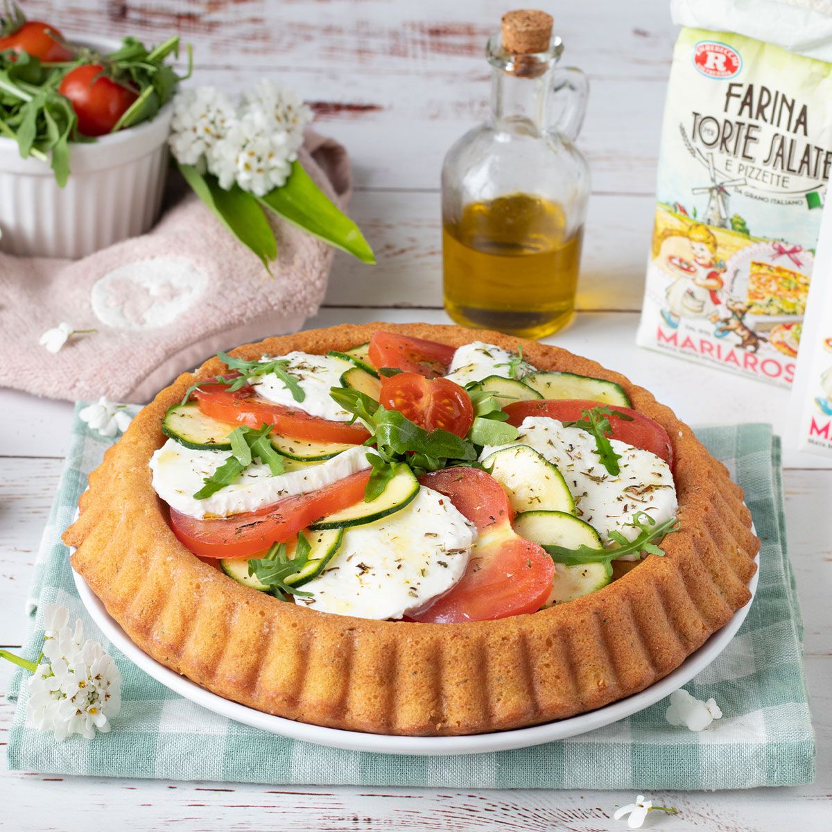 Torta salata tricolore