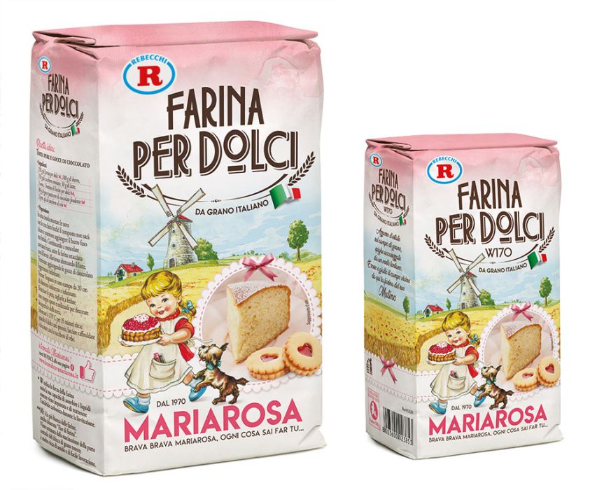Farina per dolci Mariarosa da 1000 e 500 g