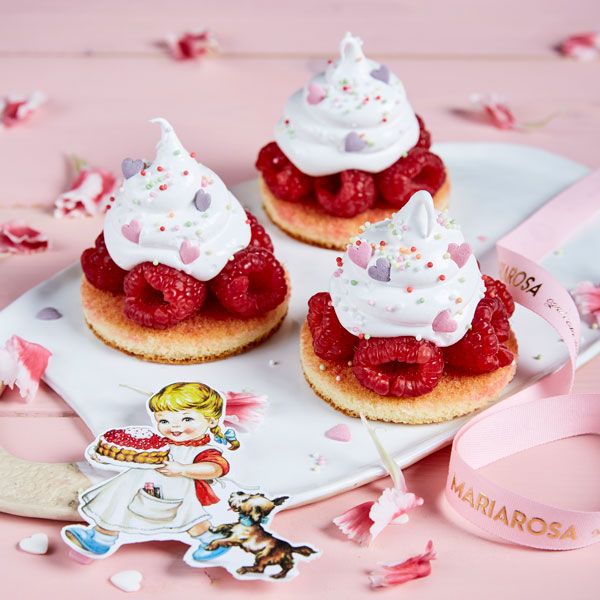 Tartellette meringate ai lamponi