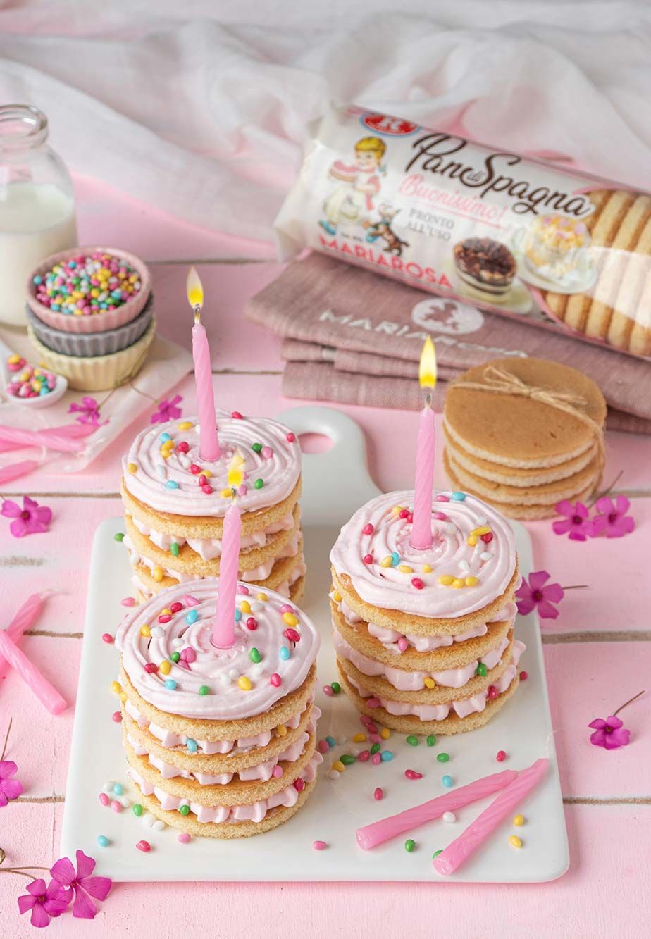 Mini naked cake di compleanno  di Mariarosa