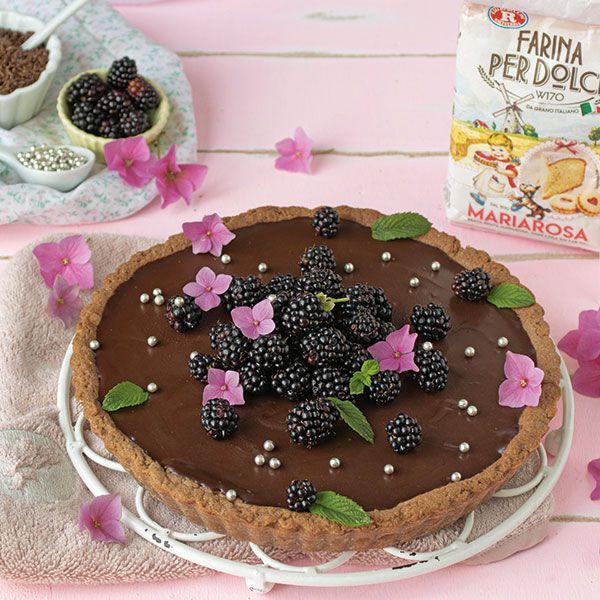 Crostata Mariarosa more e cioccolato