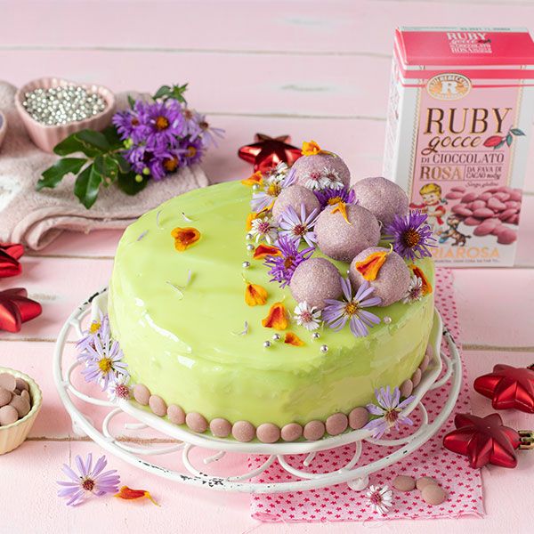Torta di rose bicolore 