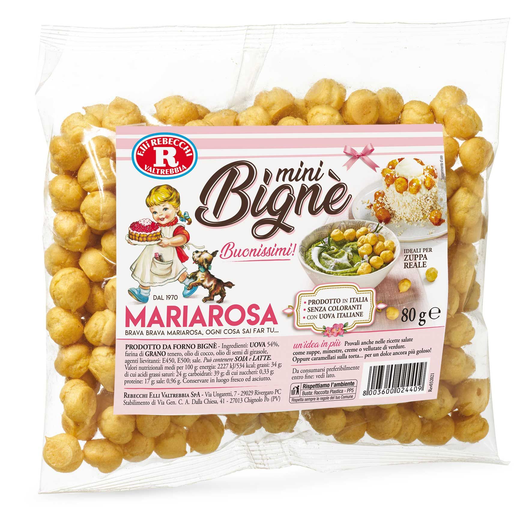 Mini bignè Eclair Mariarosa