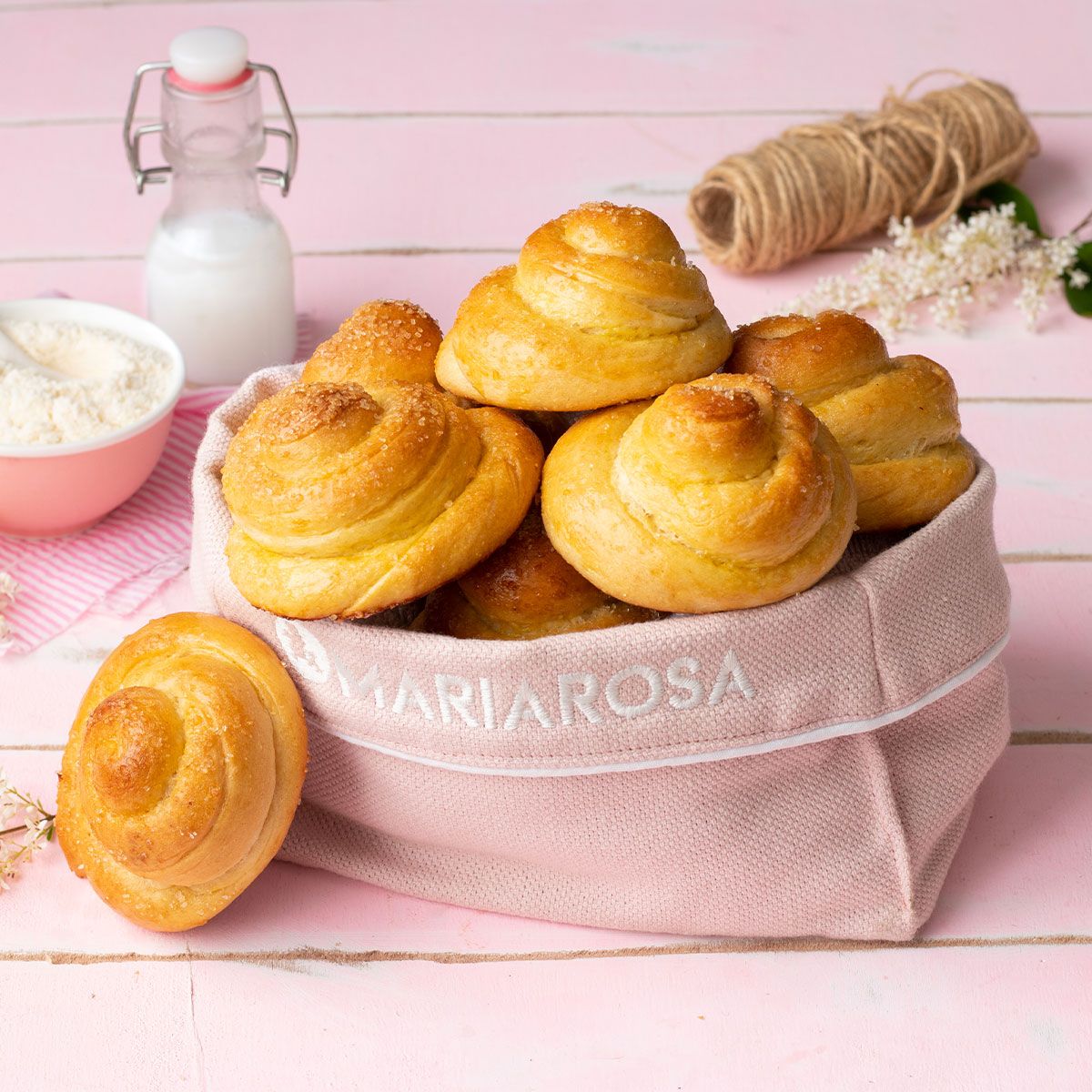 Brioches con farina di cocco