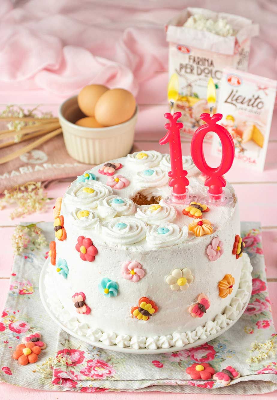 Torta  di compleanno con Chiffon Cake di Mariarosa