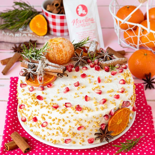 Torta di Natale profumata al mandarino 