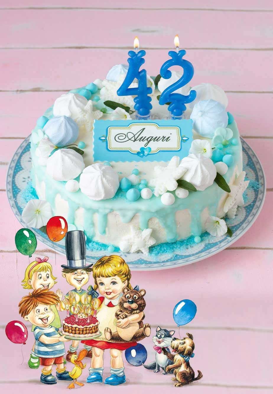 Torta di compleanno con crema al lime