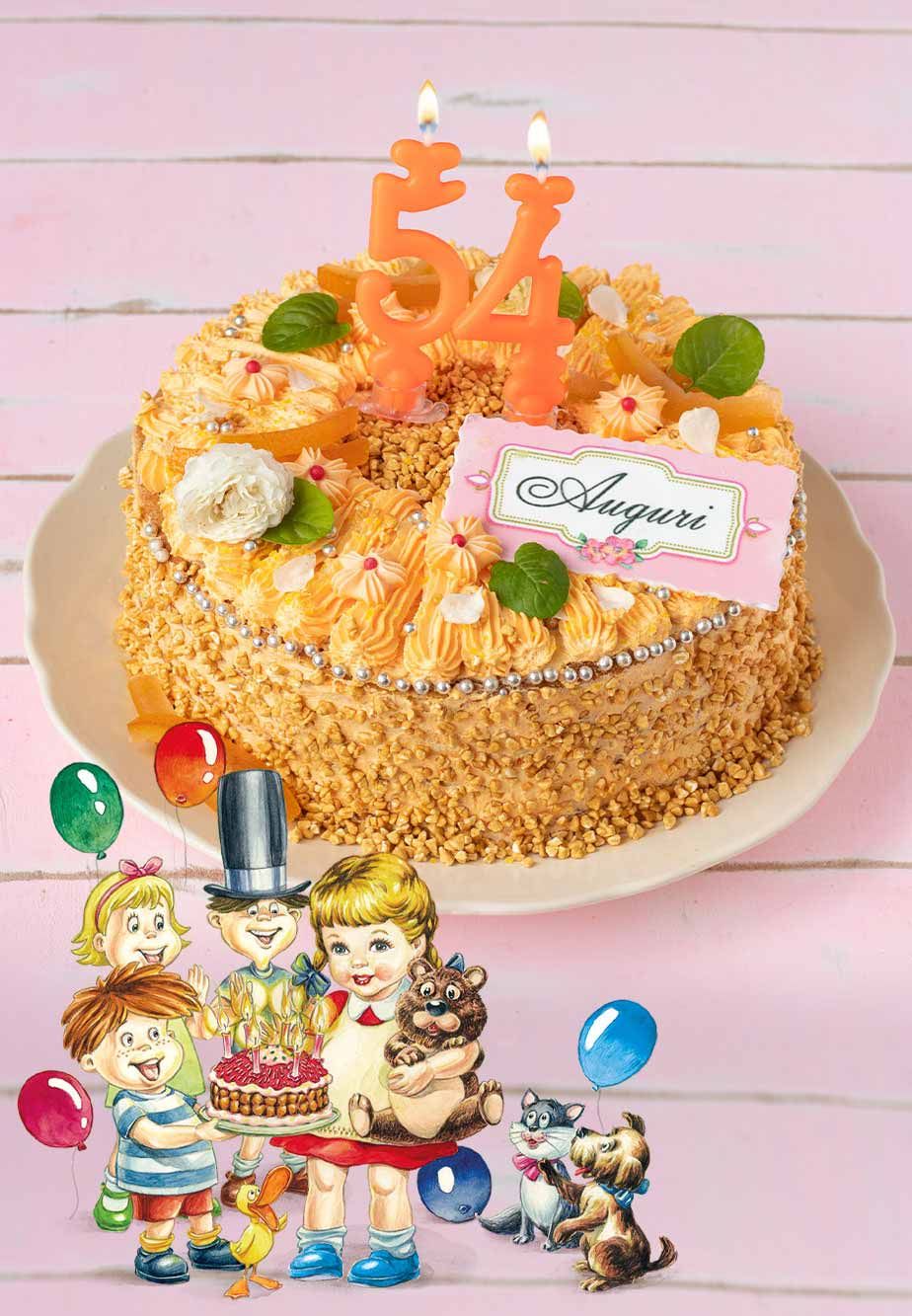 Torta di compleanno all’arancia