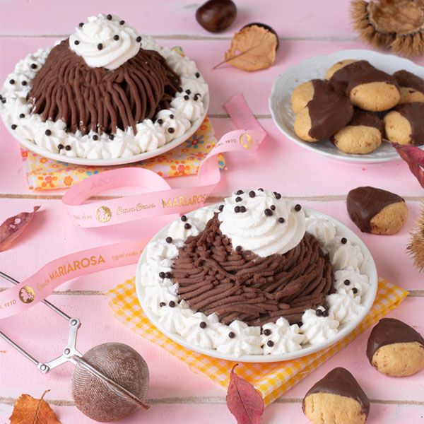 Mont Blanc con biscottini castagna
