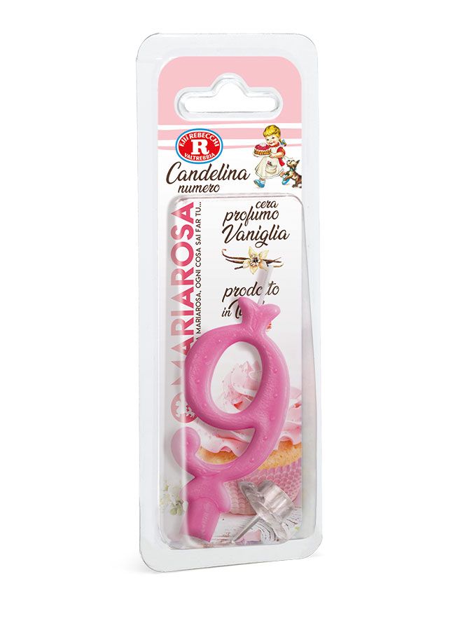 Candelina numero rosa Mariarosa