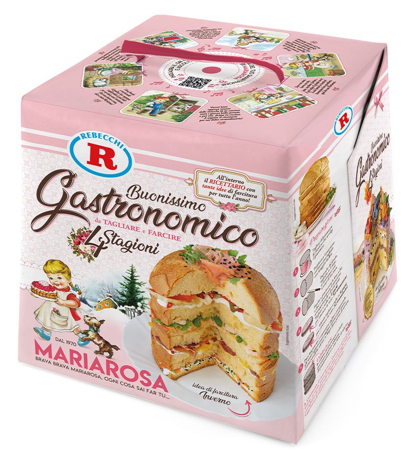 Panettone gastronomico 4 stagioni Mariarosa