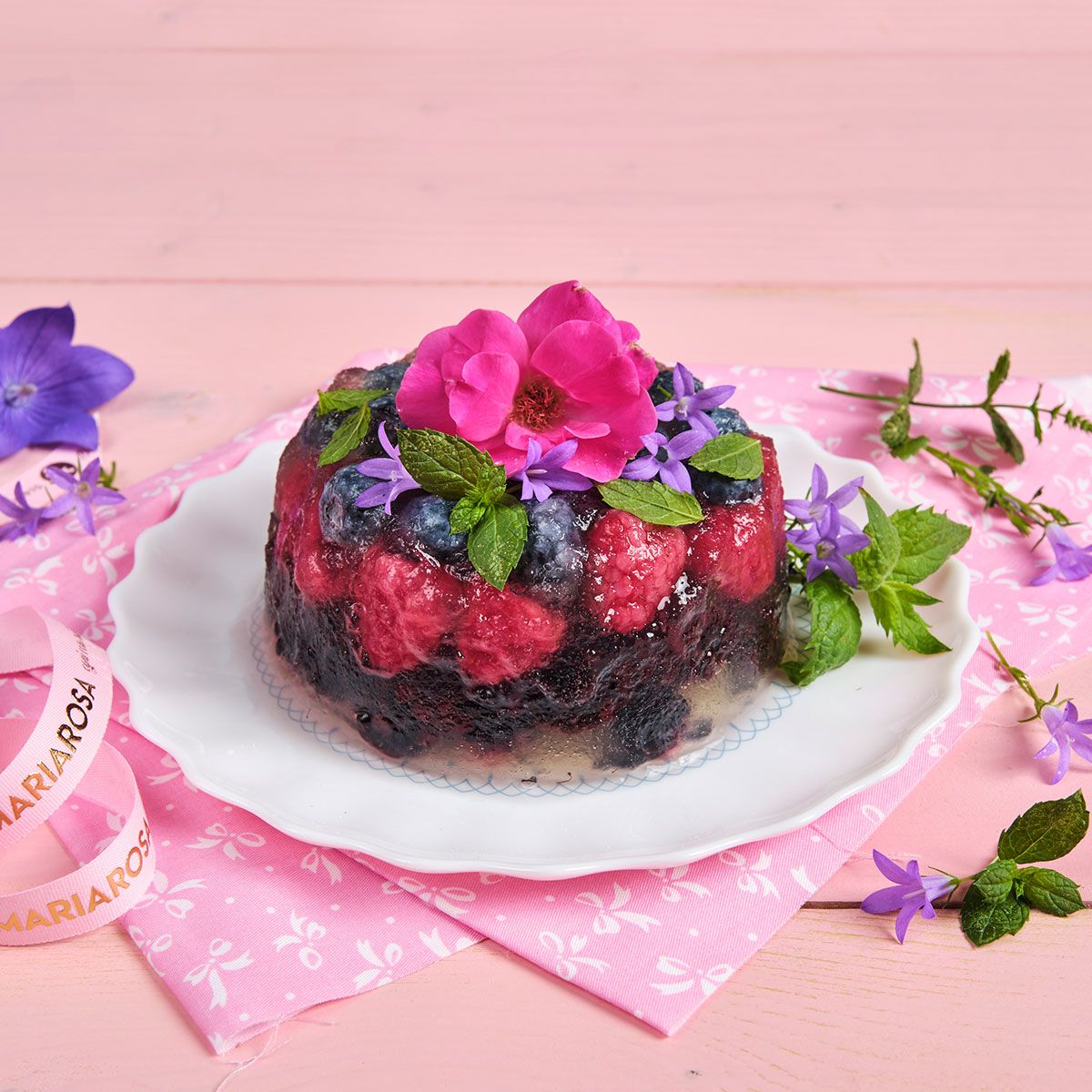 Aspic con frutti di bosco